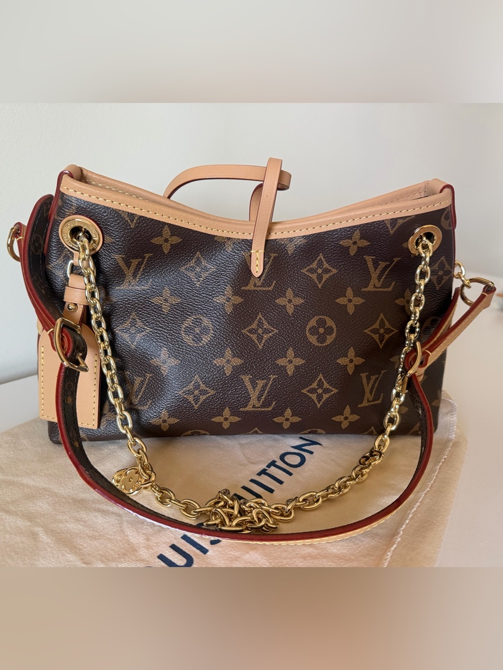 Louis Vuitton Brown Monogram Chain Shoulder Bag